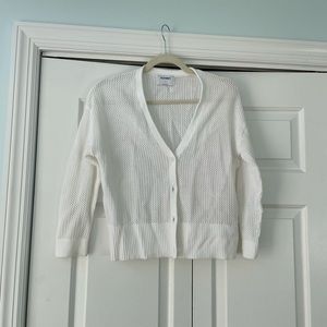 White cardigan